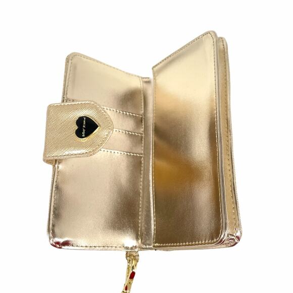 Betsey Johnson Tech Celly Wallet, Gold - Picture 5 of 7